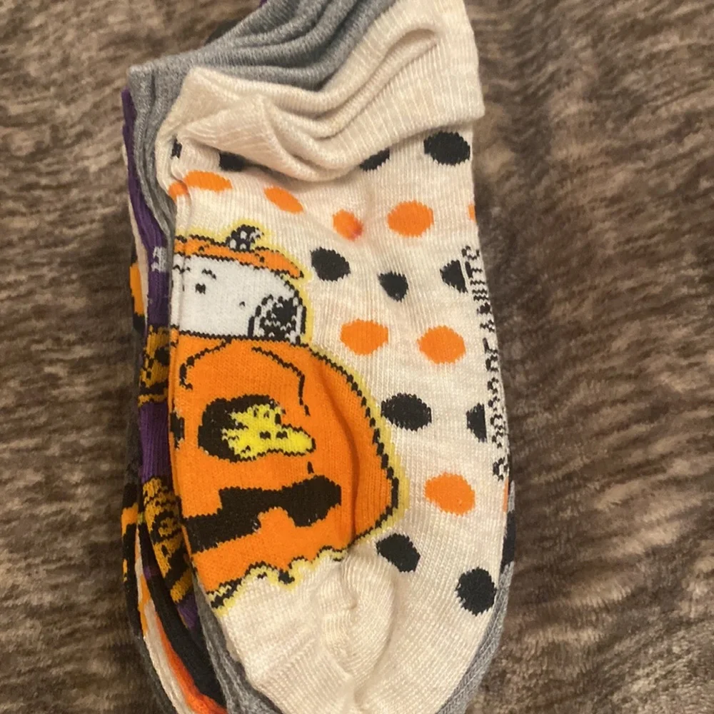 Peanuts‎ Snoopy Great Pumpkin Halloween Fall Spooky 10 Pack Socks